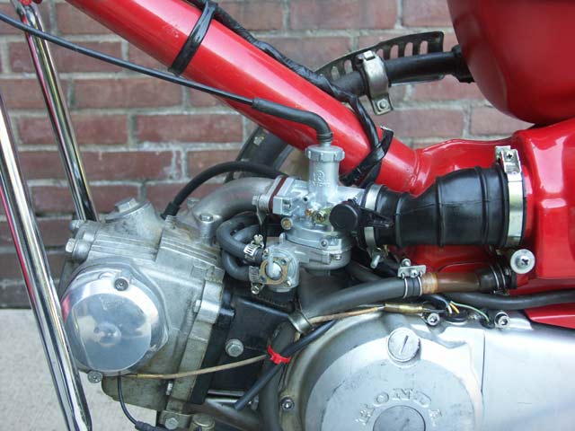 1980 Honda Trail CT110 Motorcycle for sale in Virginia 9/08 $1600: New Runtong Carburetor Installed, Frame Cover Removed