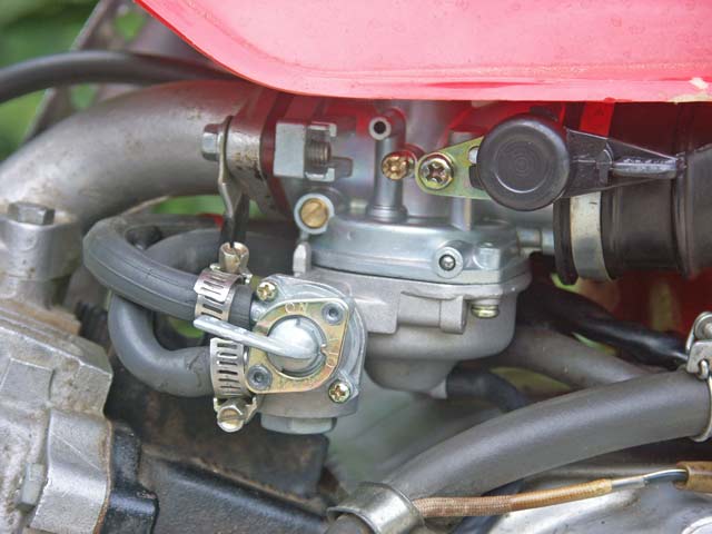 1980 Honda Trail CT110 Motorcycle for sale in Virginia 9/08 $1600: New Runtong Carburetor Installed, Frame Cover in Place