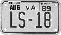 LS-18 License Plate