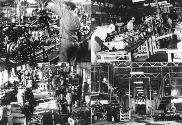 4 Photos: Assembling 500cc and V-twin Bikes and 2 Shots Inside
Factory