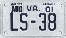 LS-38 License Plate