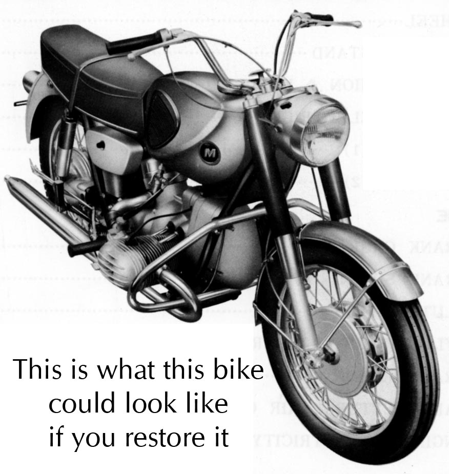 Marusho ST for sale at MarushoLilac.com: Stock picture of 1965 Marusho motorcycle model ST