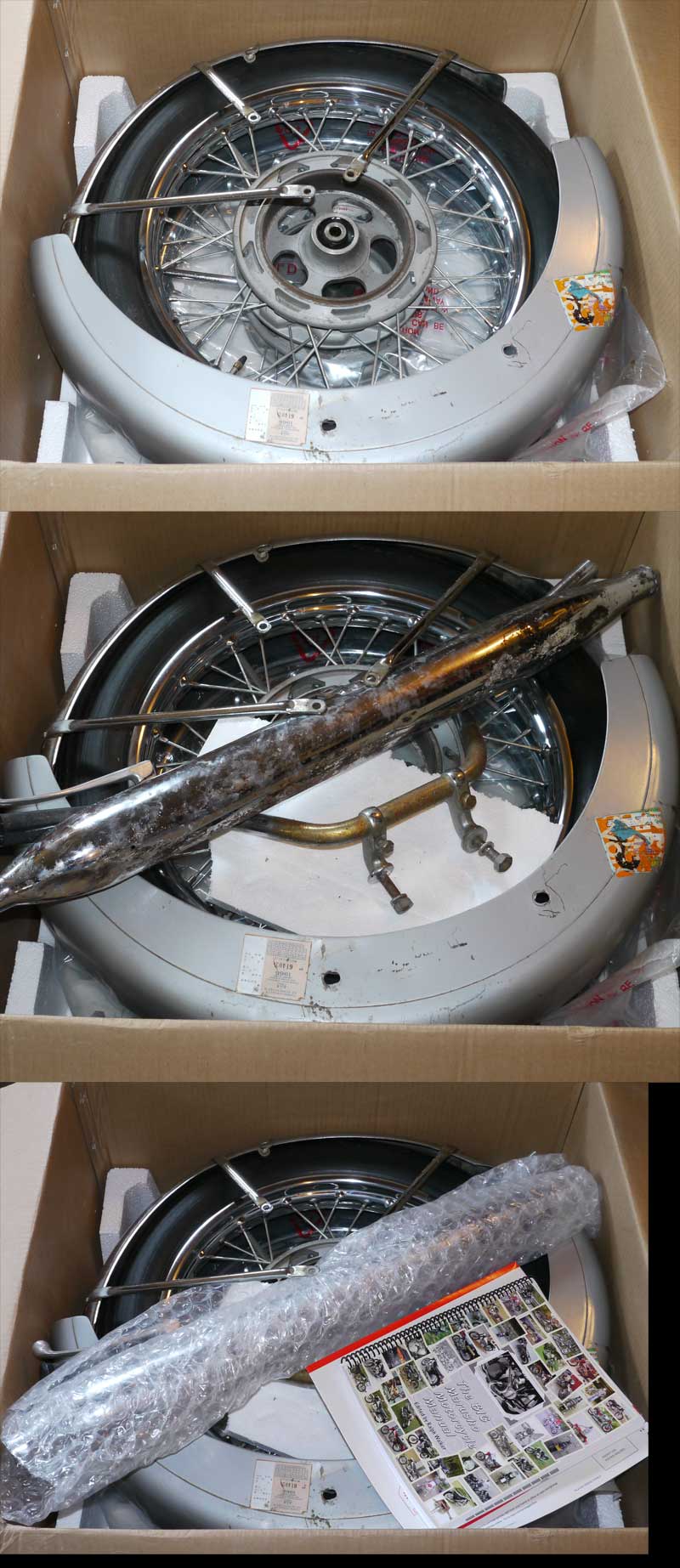 Marusho ST for sale at MarushoLilac.com: Wheels, fenders, one muffler, handlebars, manual